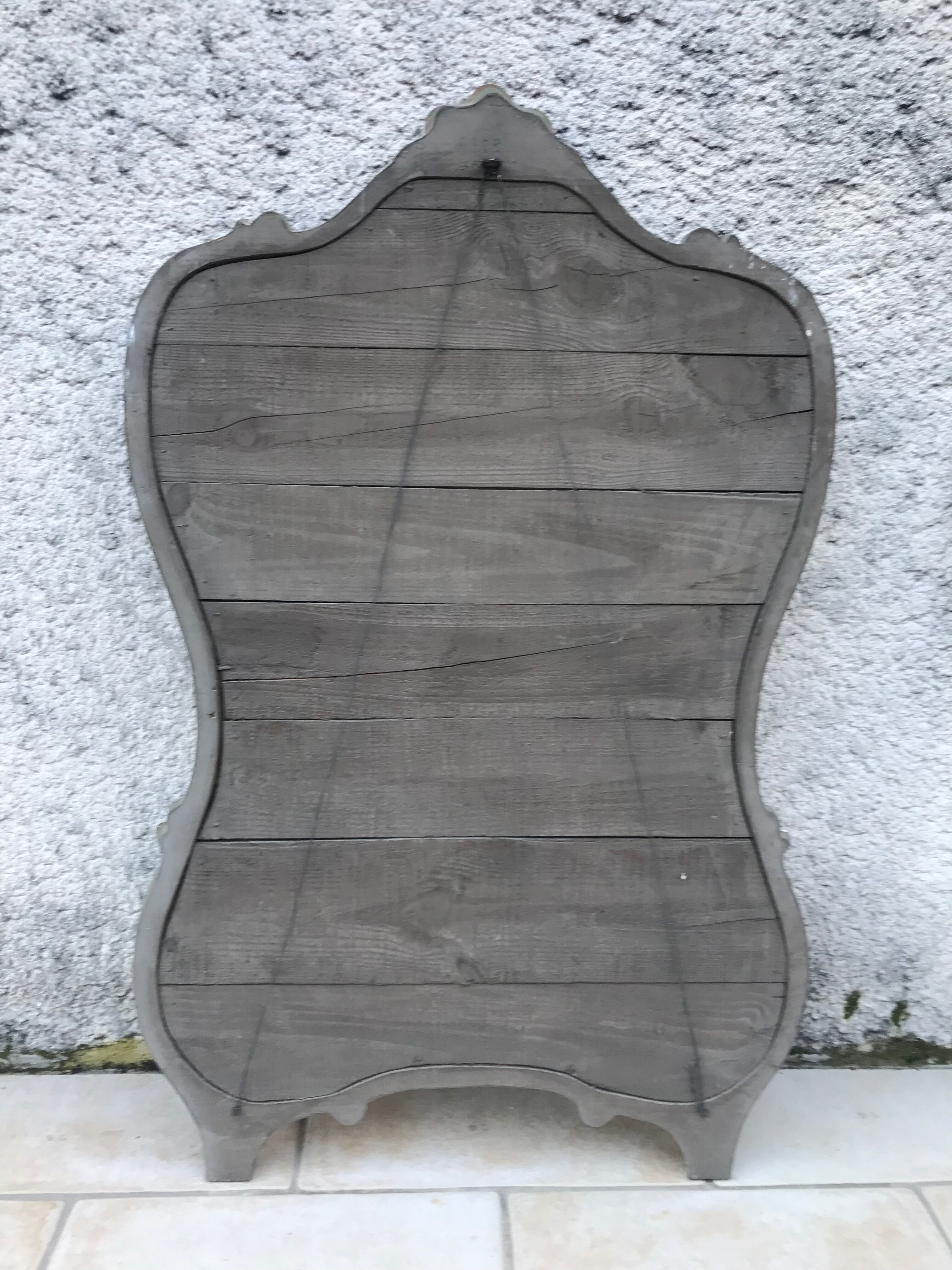 Antique Italian Louis XV gilden mirror 78x125cm