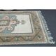 Vintage Turkish Hand-Knotted Wool Cotton Beige Area Rug 193x263