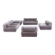 Italian living room set with two sofas, two armchairs and coffee table, 1970