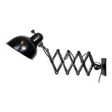 Black Industrial Bauhaus Scissor Wall Lamp from Kaiser Idell, 1930s