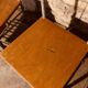 4 "Diana n° 325" designer chairs, 1950s boarding school chairs with drawers