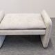 Velvet ottoman footrest or low stool by Steiner, France 1970