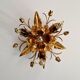 Italian ceiling light in gold-tone metal, 1970s