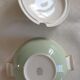 Vintage soup service in celadon green and ivory by villeroy & boch.