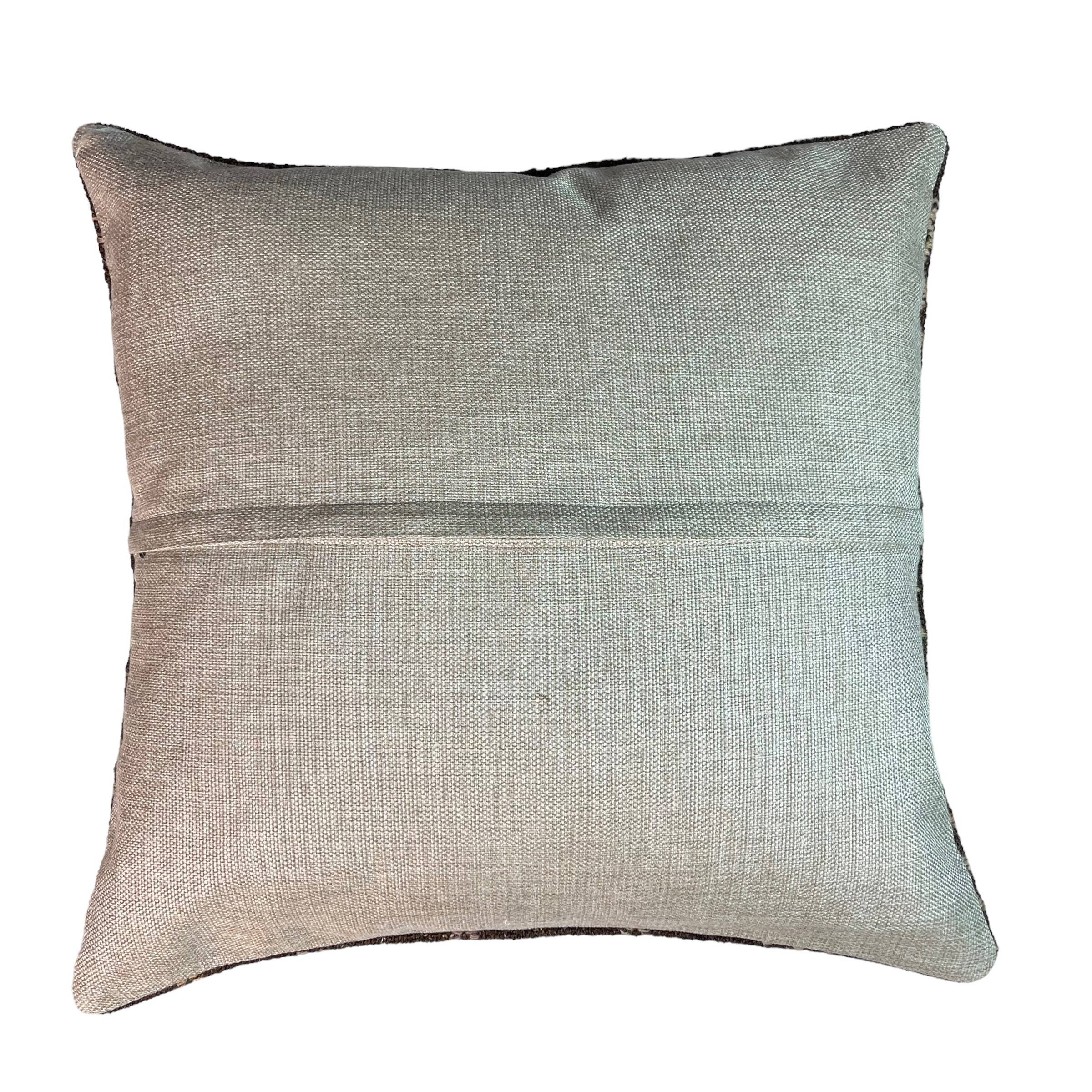 Vintage turkish kilim cushion cover , 55 x 55 cm