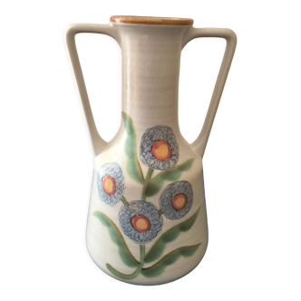 Vase with two handles in sandstone from Capucins Salins France