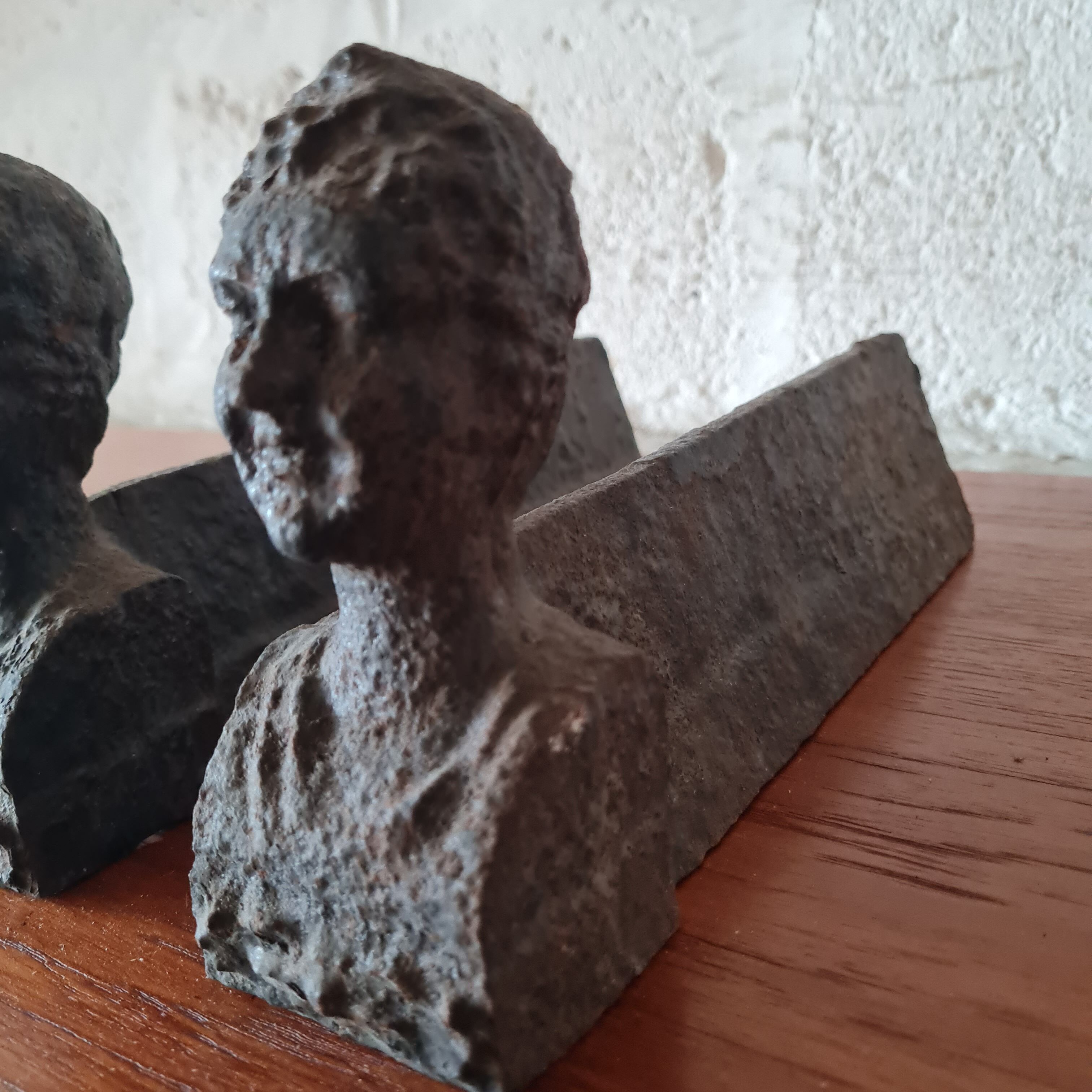 Pair of cast iron chimney covers