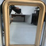 Louis Philippe mirror in wood and parinated stucco, 19th century