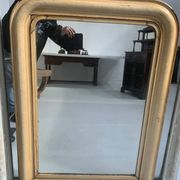 Miroir Louis Philippe en bois et stuc pariné XIX siècle