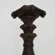 Carved and engraved wooden stool. 1960s 70s.