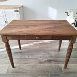 Oak farmhouse table in country style