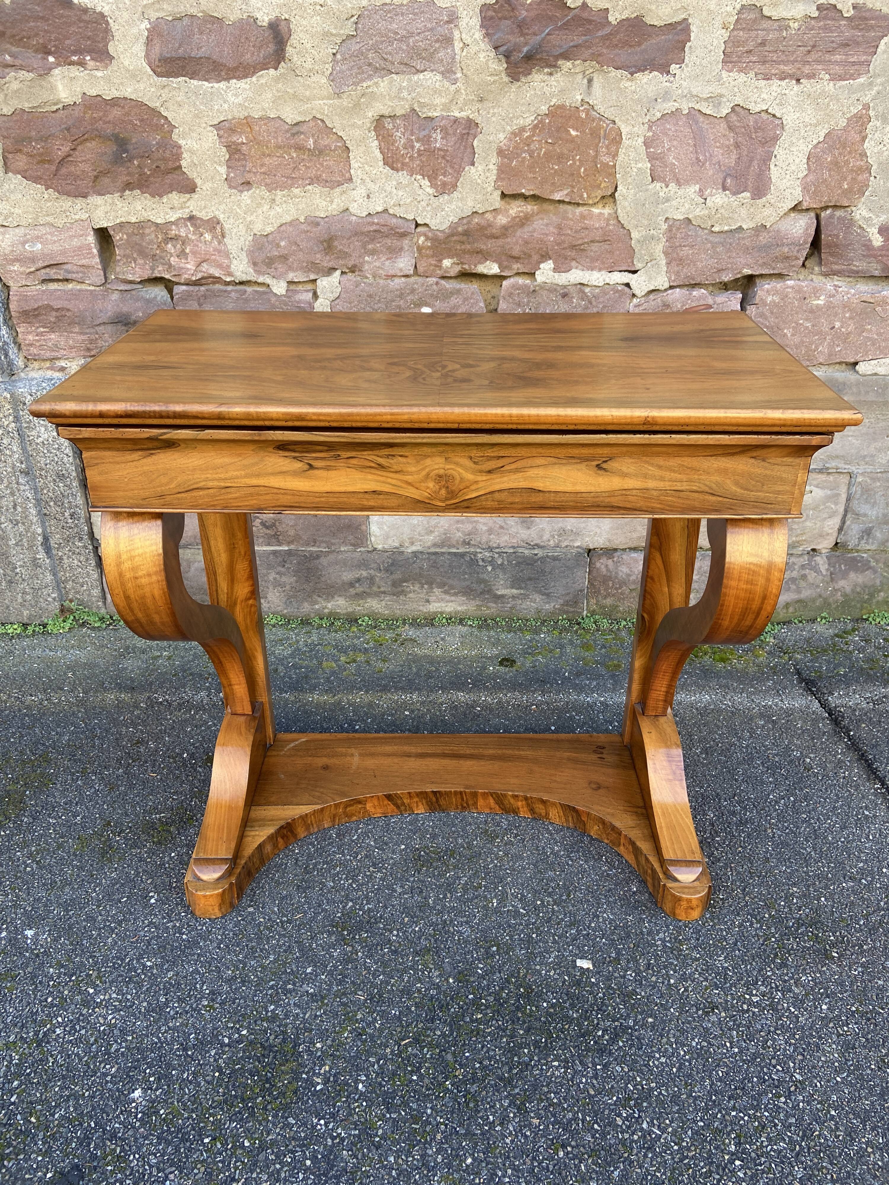 Louis Philippe Biedermeier console circa 1850 walnut