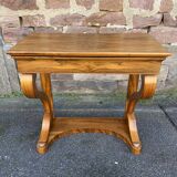 Louis Philippe Biedermeier console circa 1850 walnut