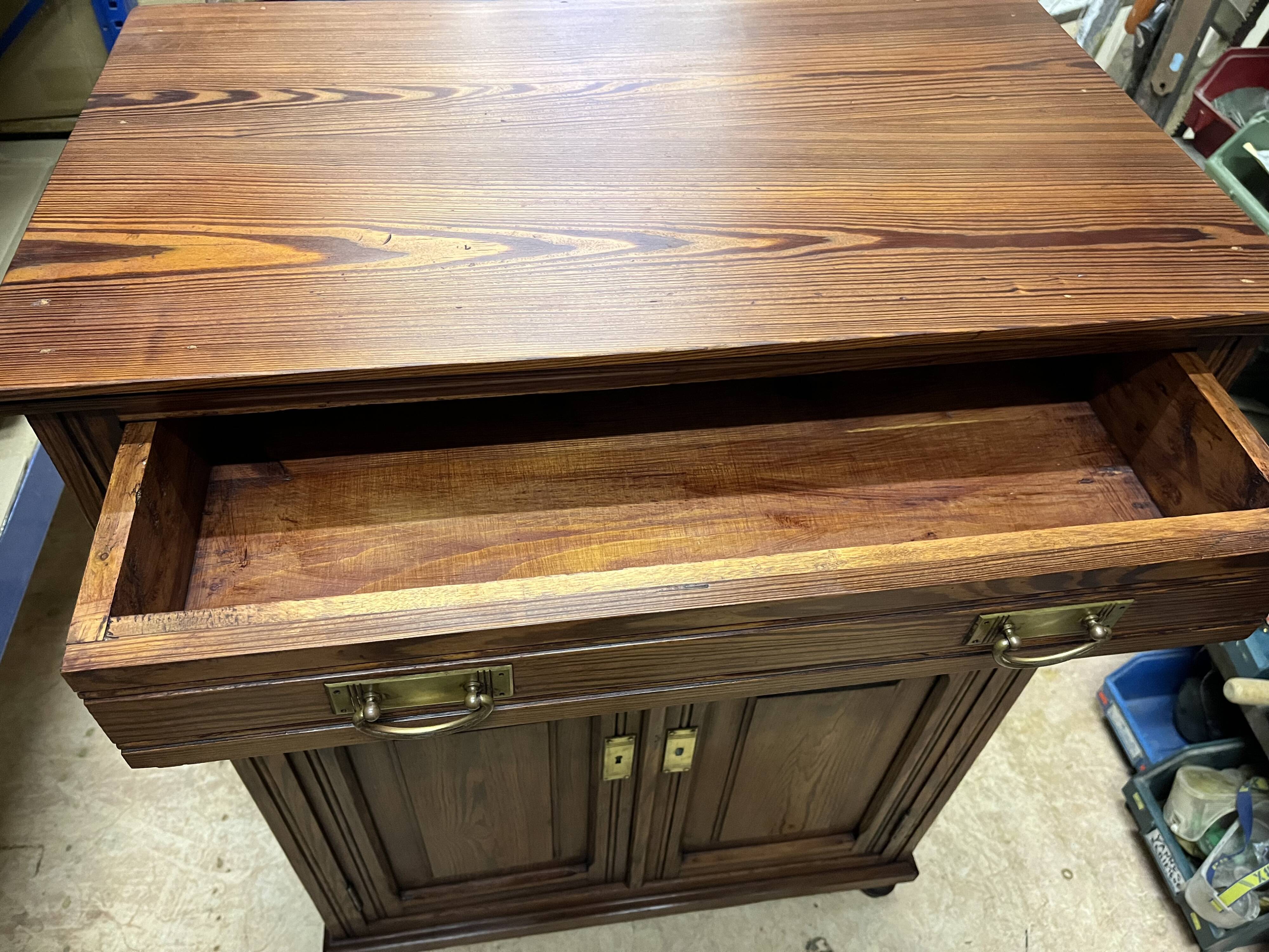 old children's wardrobe in fir