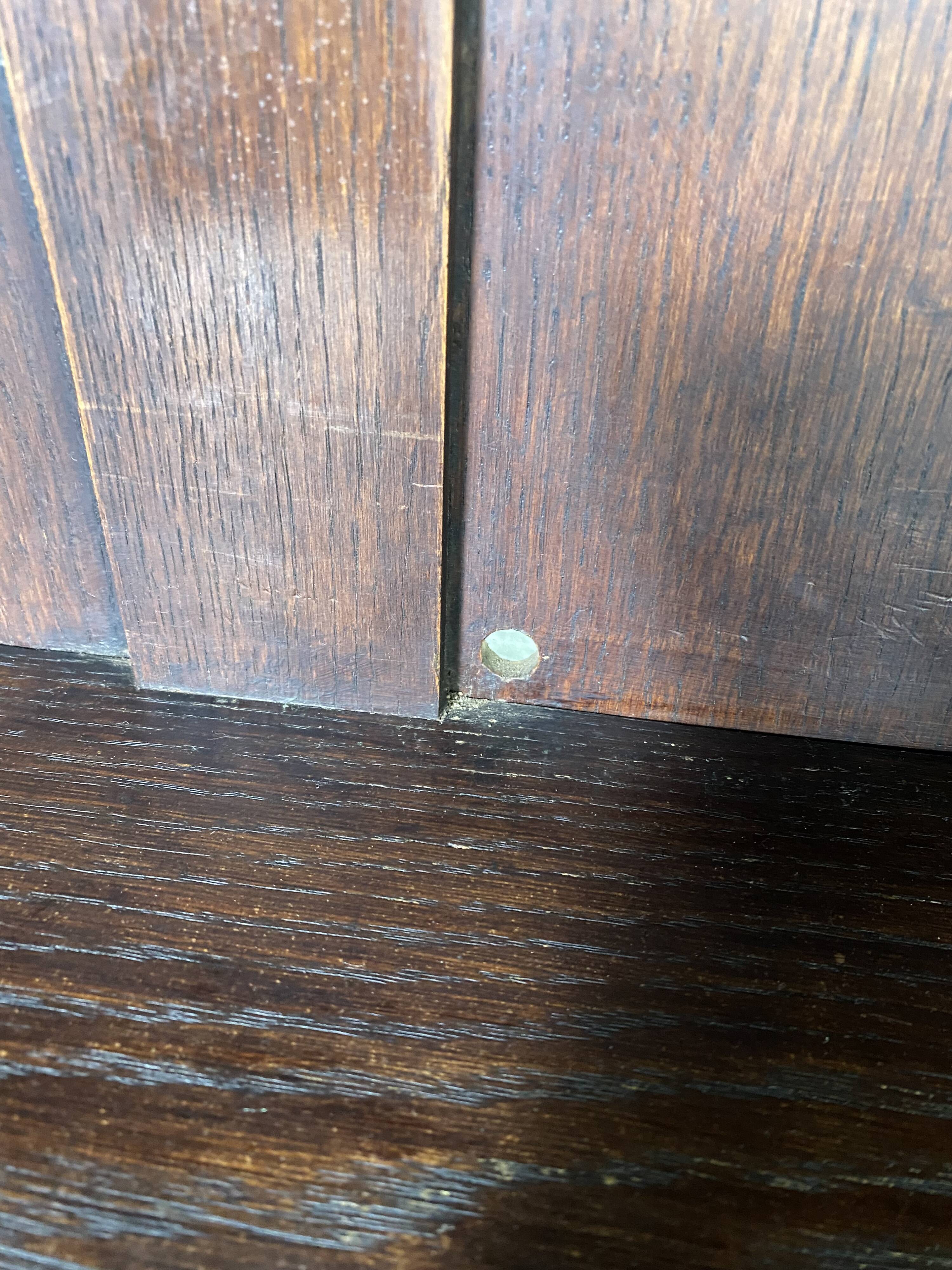 Large vintage wooden bookcase