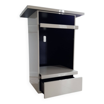 Cream lacquered HFI TV cabinet by David Lange
