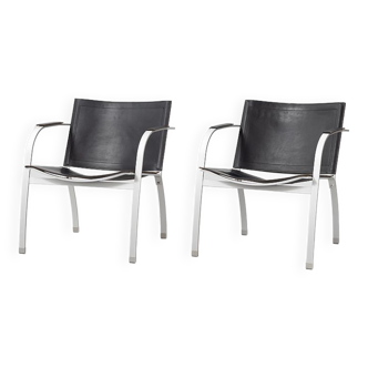 Pair of armchairs by Tord Björklund 80s