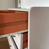 Chest of drawers painted in taupe, 1950