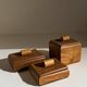 Set of three Art Deco boxes, France, circa 1960.