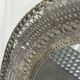 Large oriental mirror in pierced metal - H 116 cm