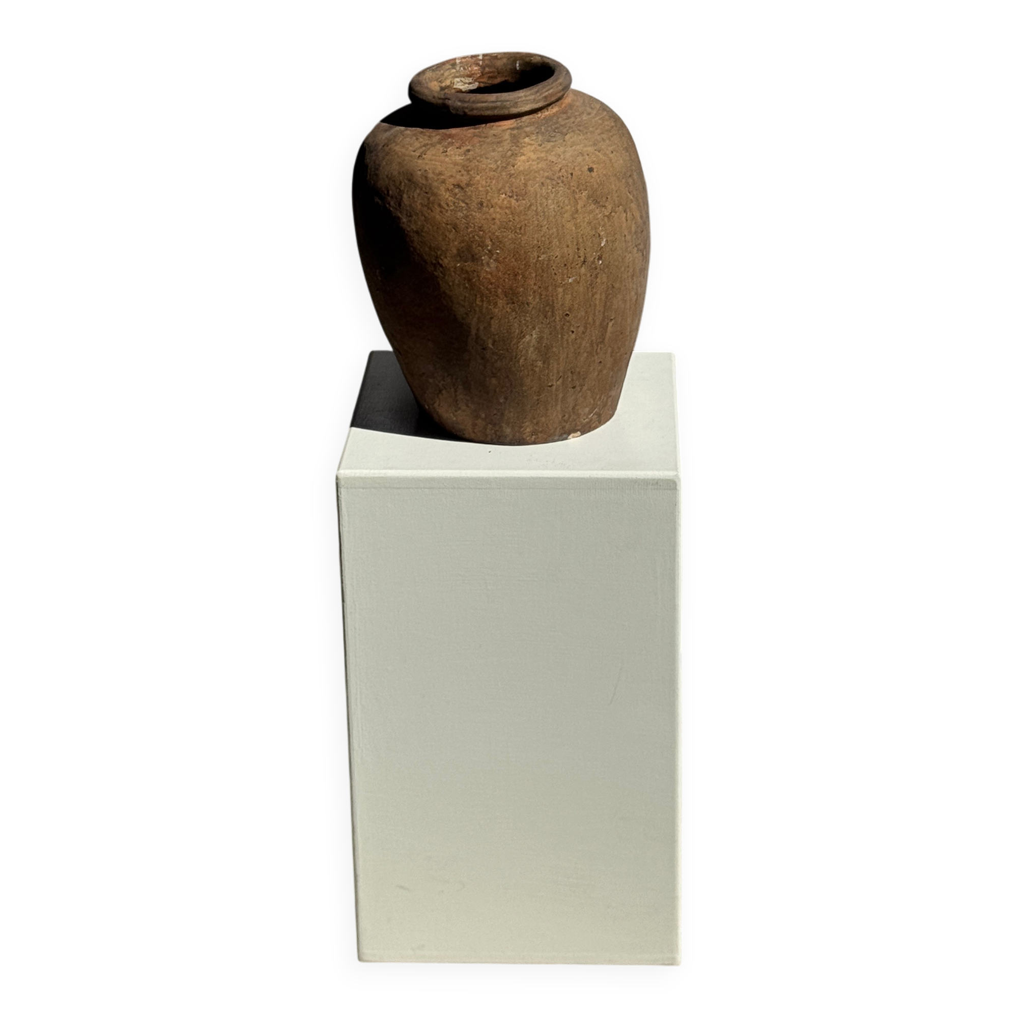 Borneo vase in brown terracotta (2) H35 D23