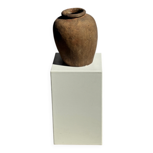 Vase de Borneo en terre - brun
