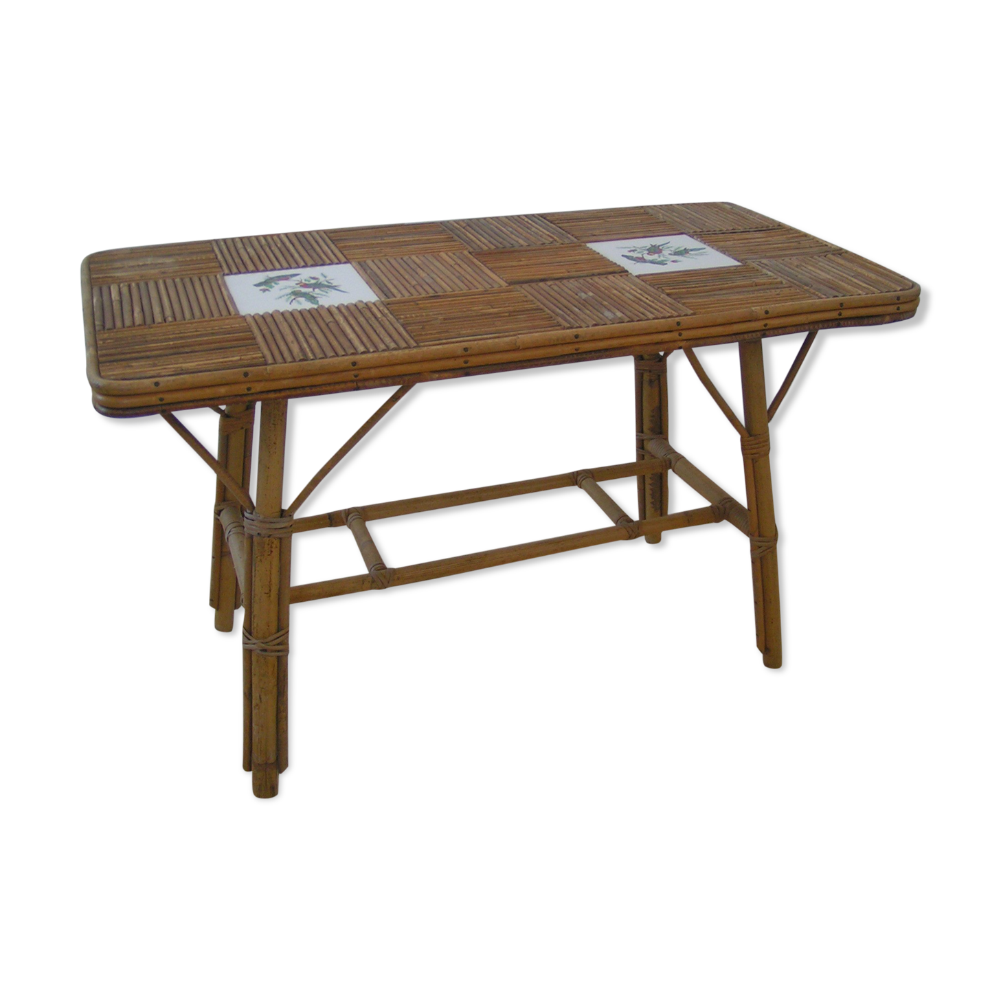 Rattan coffee table