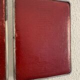 Vintage mirror 1950 triptych beveled purple barber - 25 x 58 cm