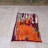 Handmade Moroccan rug, natural wool, 3x2 m.