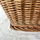 Vintage basket in woven rattan