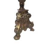 Large Baroque Style Brass Altar Candlestick
