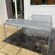 Palisade table and bench – HAY – Large size – Galvanised grey