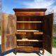Antique solid walnut cabinet, Louis XV style