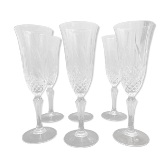 Lot de 6 coupes à champagne