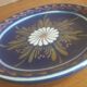 Assiette décorative Alsace Soufflenheim bleue Diamètre 23 cm