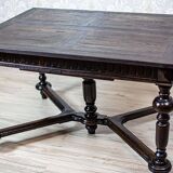 Antique Rectangular Oak Dining Table, 1890s
