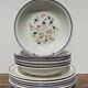 Plate service 6 people Moulin des loup décor grand feu
