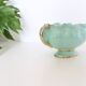 Ceramic planter, mint green, France / Vintage French