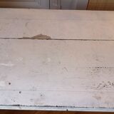 Bureau gris clair patiné