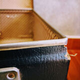 Vintage blue suitcase