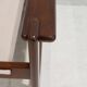 Brazilian walnut sofa and mid-century fabric