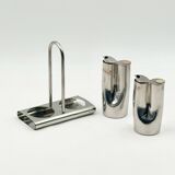 Service huile et vinaigre inox design italien Stella Metallurgica Lux année