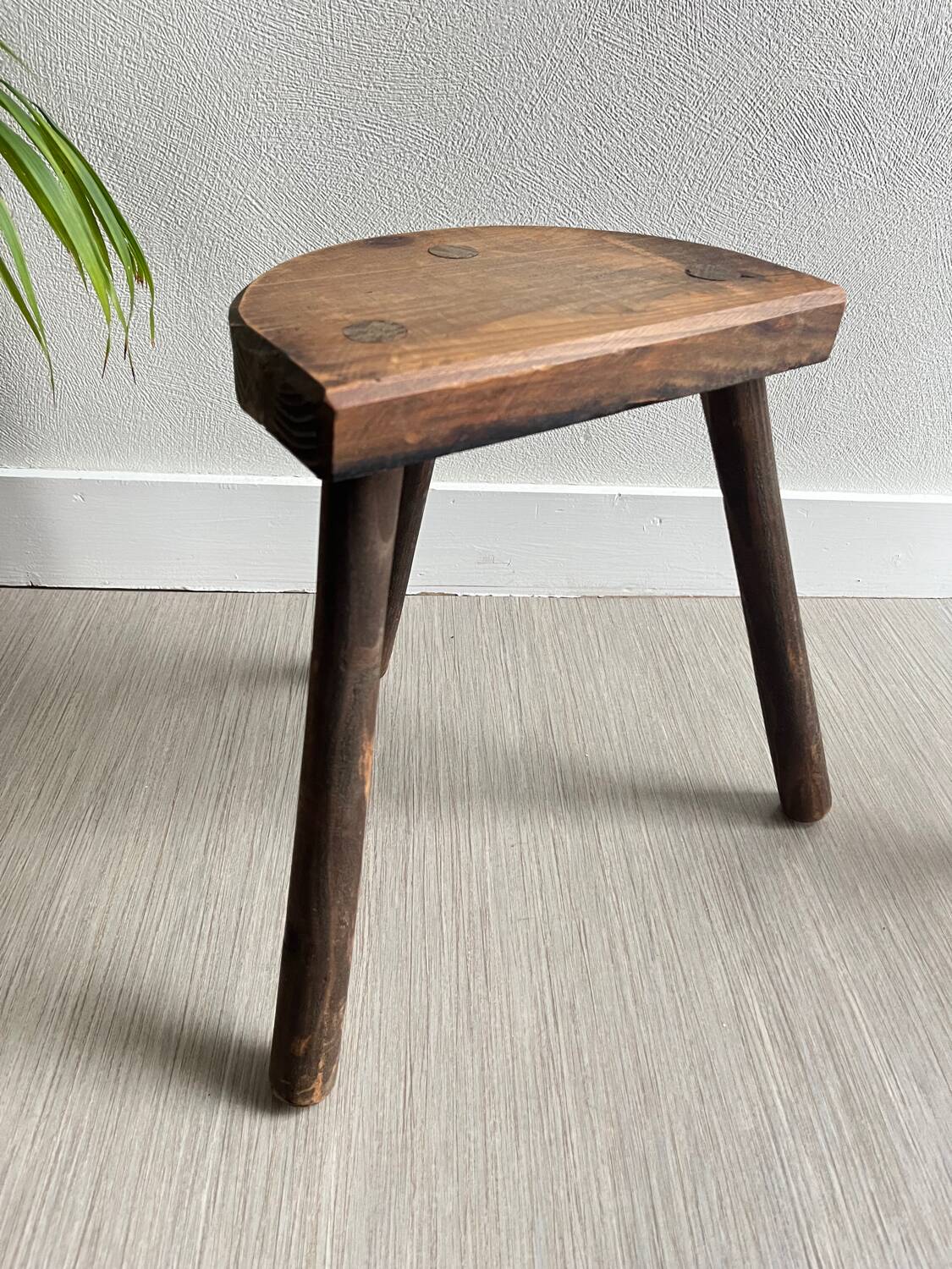 Wooden tripod stools