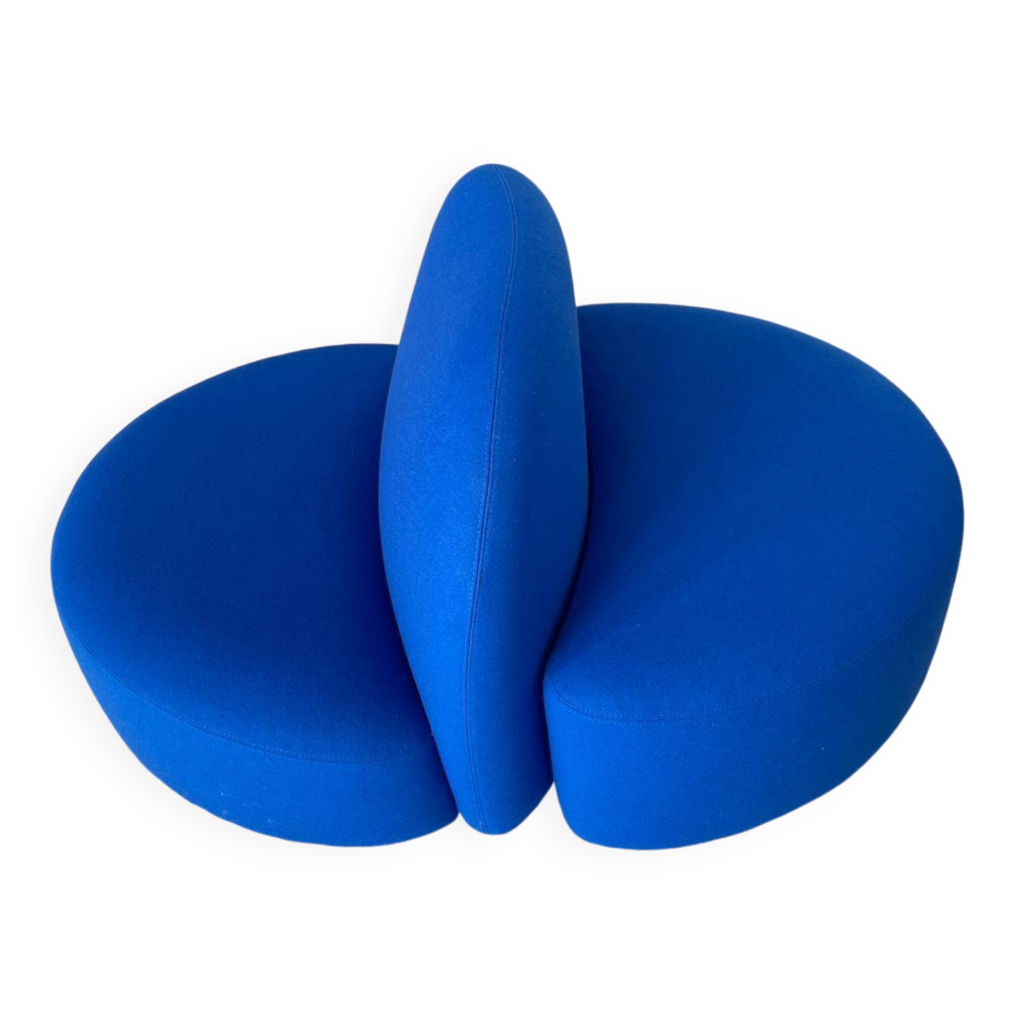 Elysée fauteuil et son pouf Tissu Divina 756 - Ligne Roset