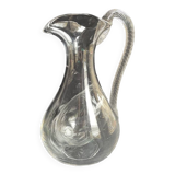Orangeade pitcher with ice bag – Plain crystal – 19th century