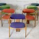 7 Chairs Pigreco by Tobia Scarpa, Gavina Edition, Italy, 50s