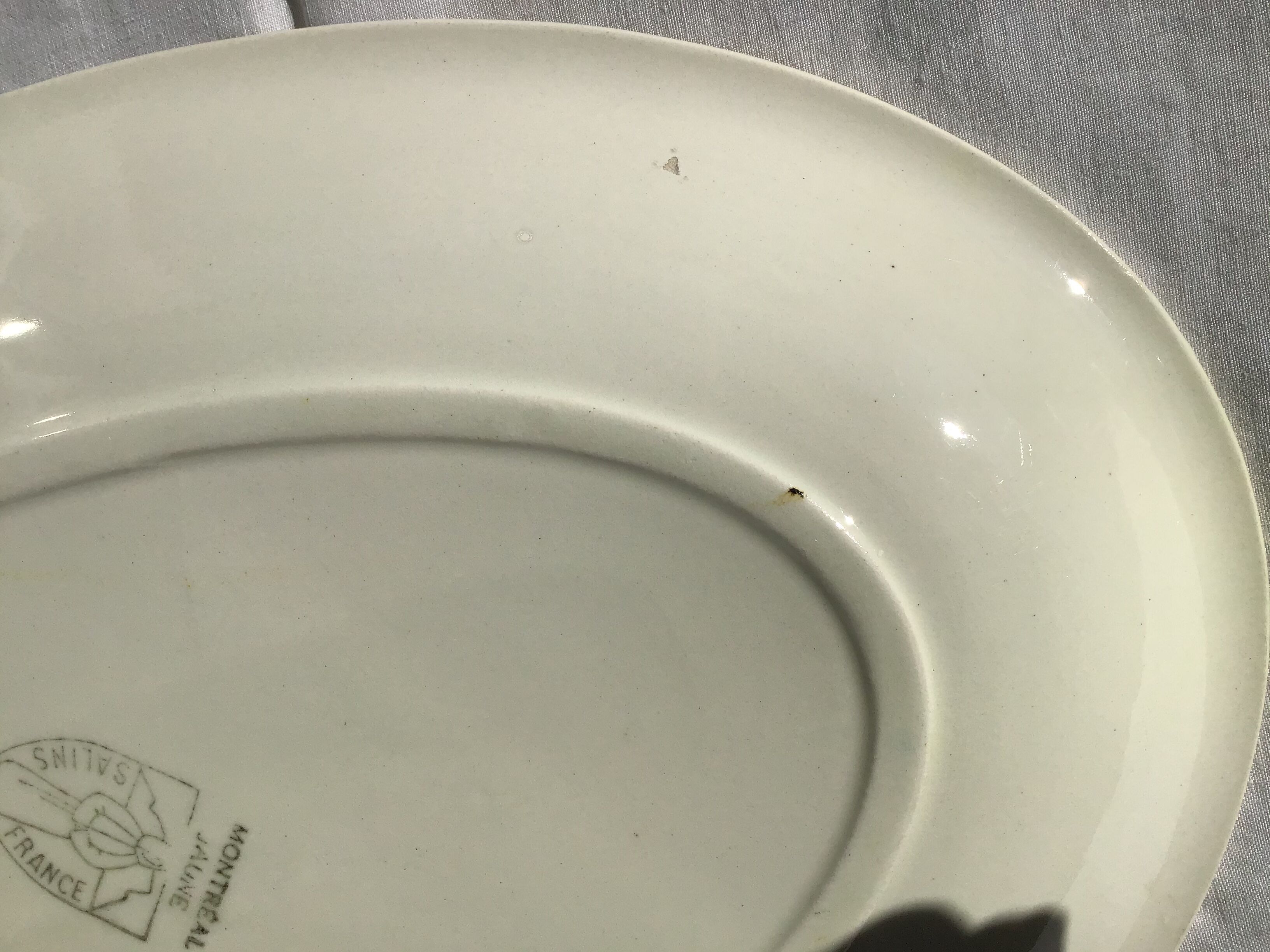 Dish oval Salins yellow tiles Montreal