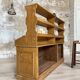 Wooden hardware cabinet painted with wood effect, circa 1940.