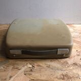 Old writing machine triumph tippa bakelite grey + vintage trunk