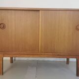 Danish sideboard, sliding doors, in oak